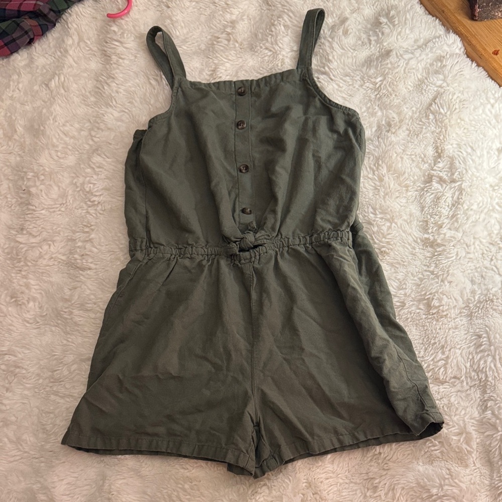 Old Navy Kids Olive Green Romper